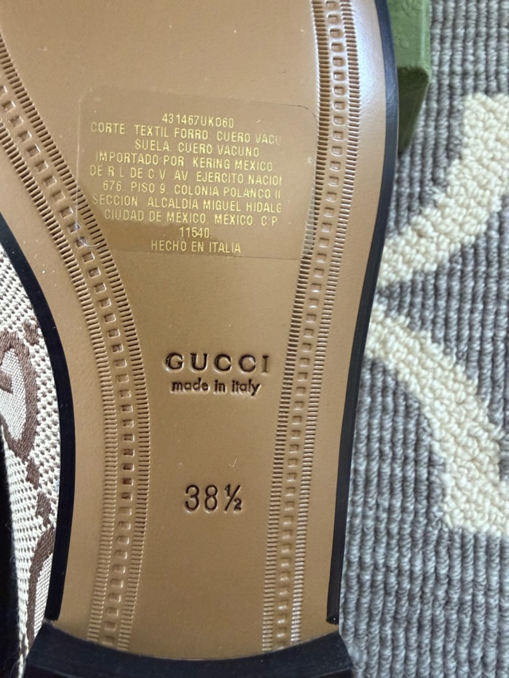 Gucci Jordaan GG Canvas Horsebit Loafers - Picture 4 of 8